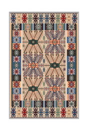 Conceptum Alfombra para Pasillo Hmnt811 Multicolor 80x150 cm